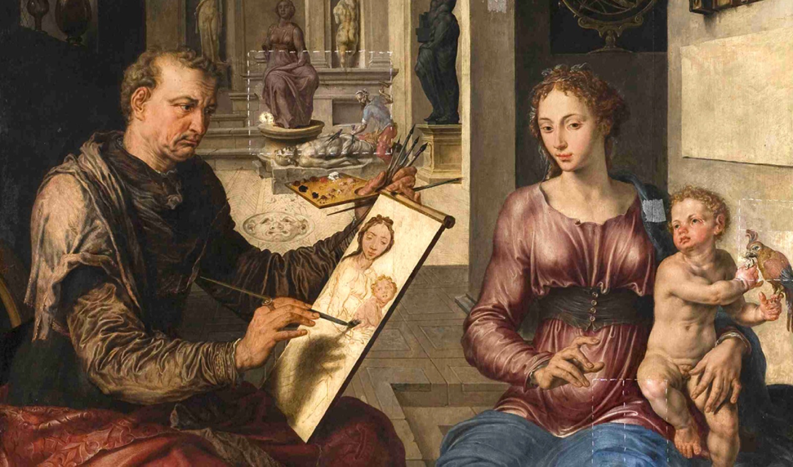 Saint Luc Peignant La Vierge Maarten van HEEMSKERCK Arcanes