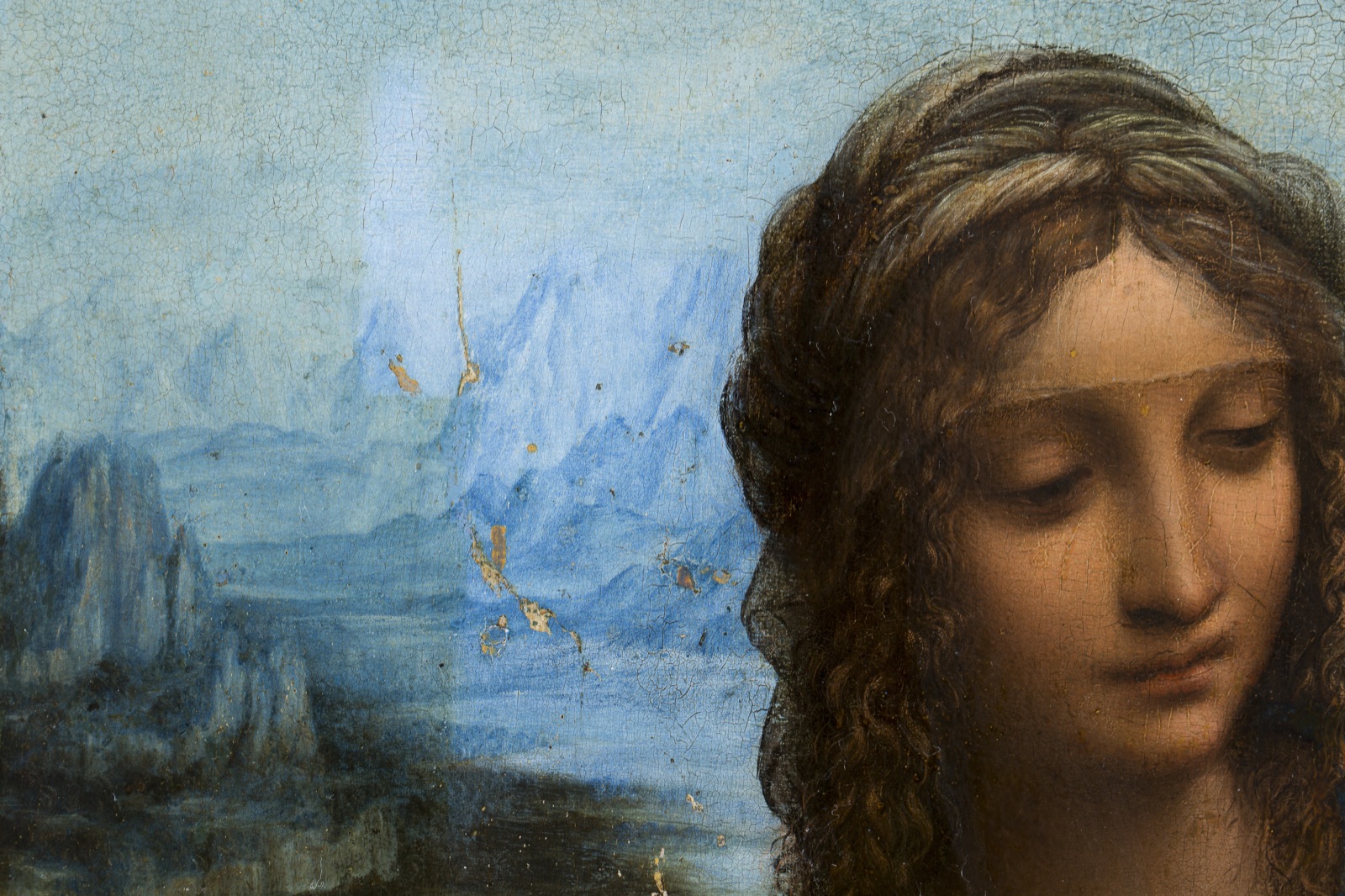 Leonard De Vinci La Vierge Au Fuseau Couche picturale - Arcanes